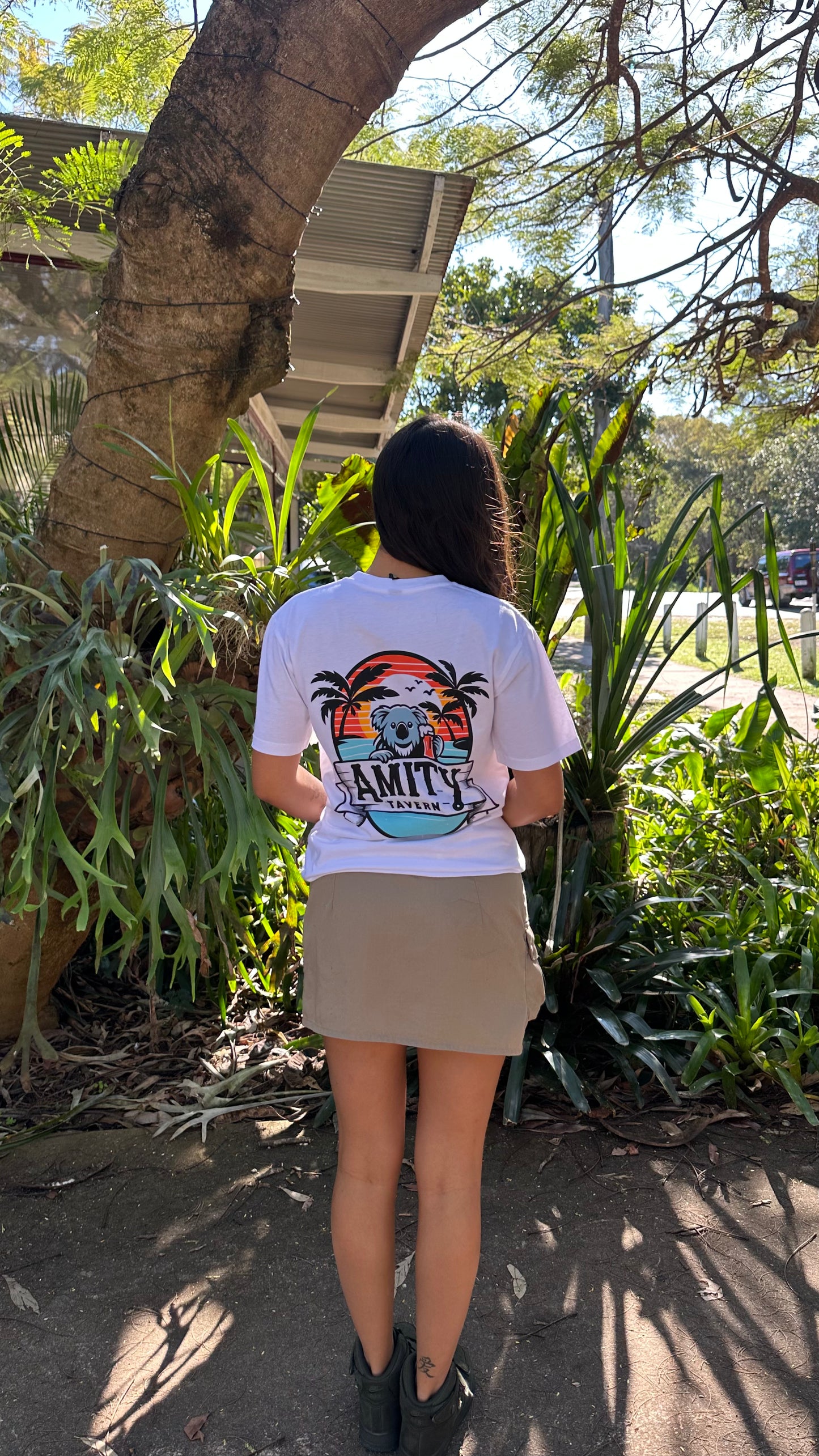 Amity Tav Crew Tee - white